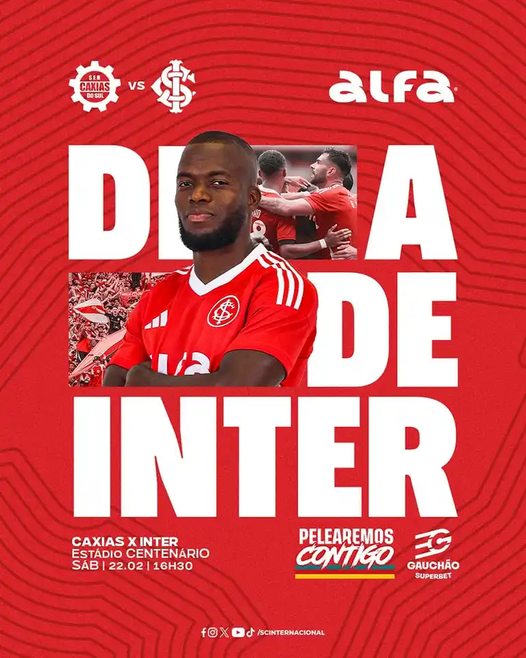 Image from UOL | Internacional Agora: 𝐃𝐈𝐀 𝐃𝐄 𝐈𝐈𝐈𝐈𝐍𝐓𝐄𝐄𝐄𝐄𝐑! 💪🏾🔥💪🏾🔥  A partir das 16h30, ...