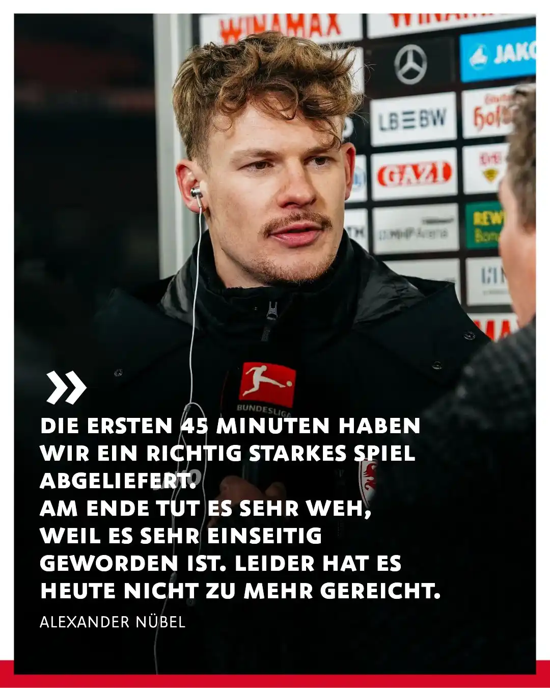 Image from VfB Stuttgart: 💬 Die Stimmen nach der 1:3-Niederlage mit Sebastian Hoeneß, Alexander...