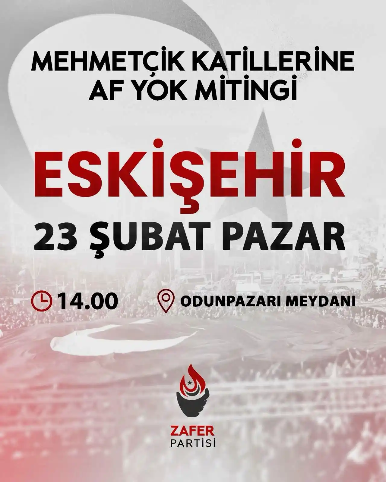 Image from Zafer Partisi: Bu vatanı canımız pahasına koruduk, yine koruyacağız! Aziz milletimizi...