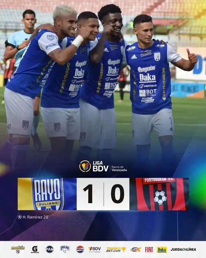 Image from ASportsFut🎙️⚽: 🔥 *LOS MARACUCHOS VENCEN AL PENTA* 📌 Con gol de Heiderber Ramírez a...