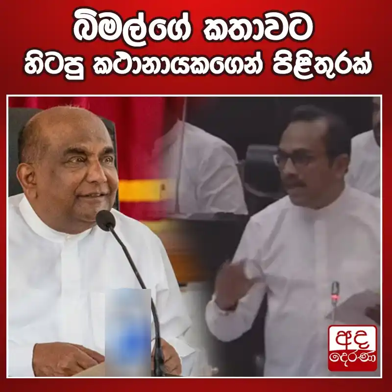 Image from Ada Derana Sinhala: බිමල්ගේ කතාවට හිටපු කථානායකගෙන් පිළිතුරක් වැඩි විස්තර - sinhala.adader...