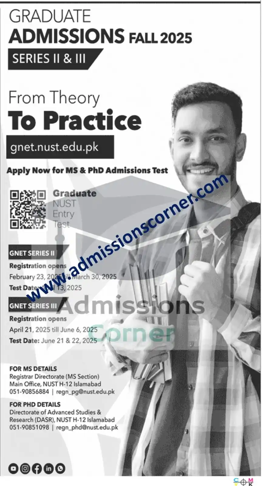 Image from Admissions Corner: # NUST University Islamabad Mphil phD Admissions Fall 2025 For detail...