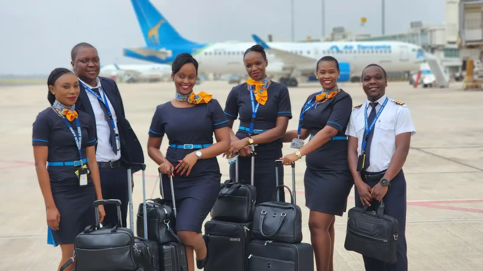 Image from Air Tanzania Company Limited - ATCL: New week, new heights! Our dedicated crew is ready to take on the skie...