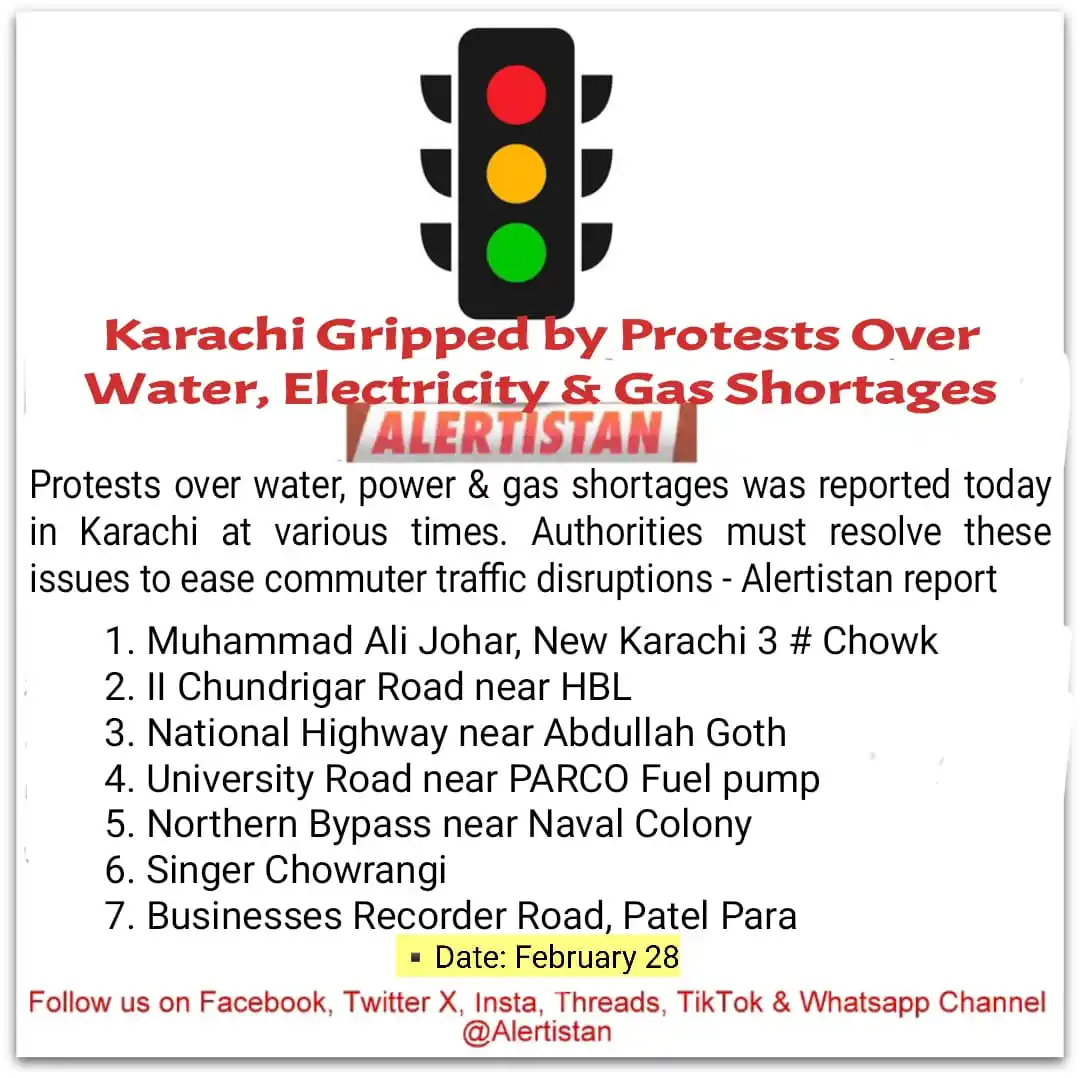 Image from Alertistan: *Alertistan Report on Karachi 28th February Protests* _Although the p...