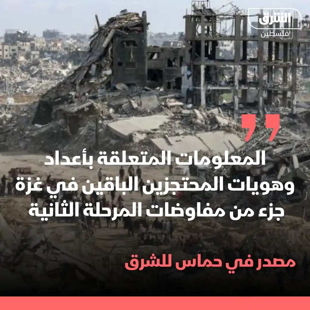Image from الشرق فلسطين: قال مصدر مطلع في حماس للشرق إن ما ينشر حول شائعات تمديد المرحلة الأولى...