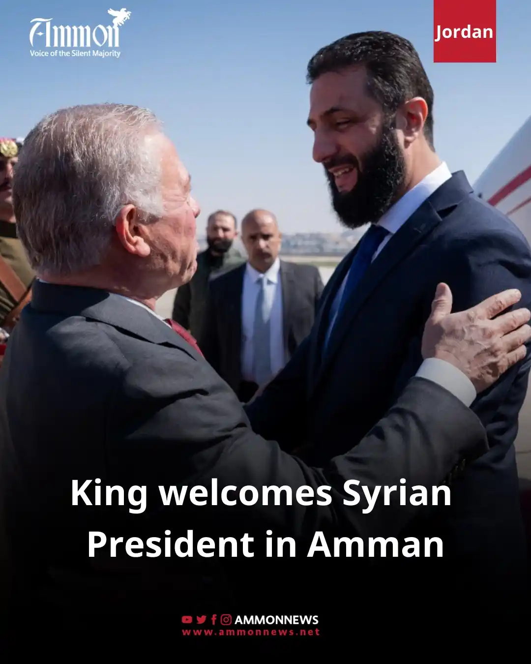Image from Ammon News English : His Majesty King Abdullah II receives <a class="text-blue-500 hover:un...