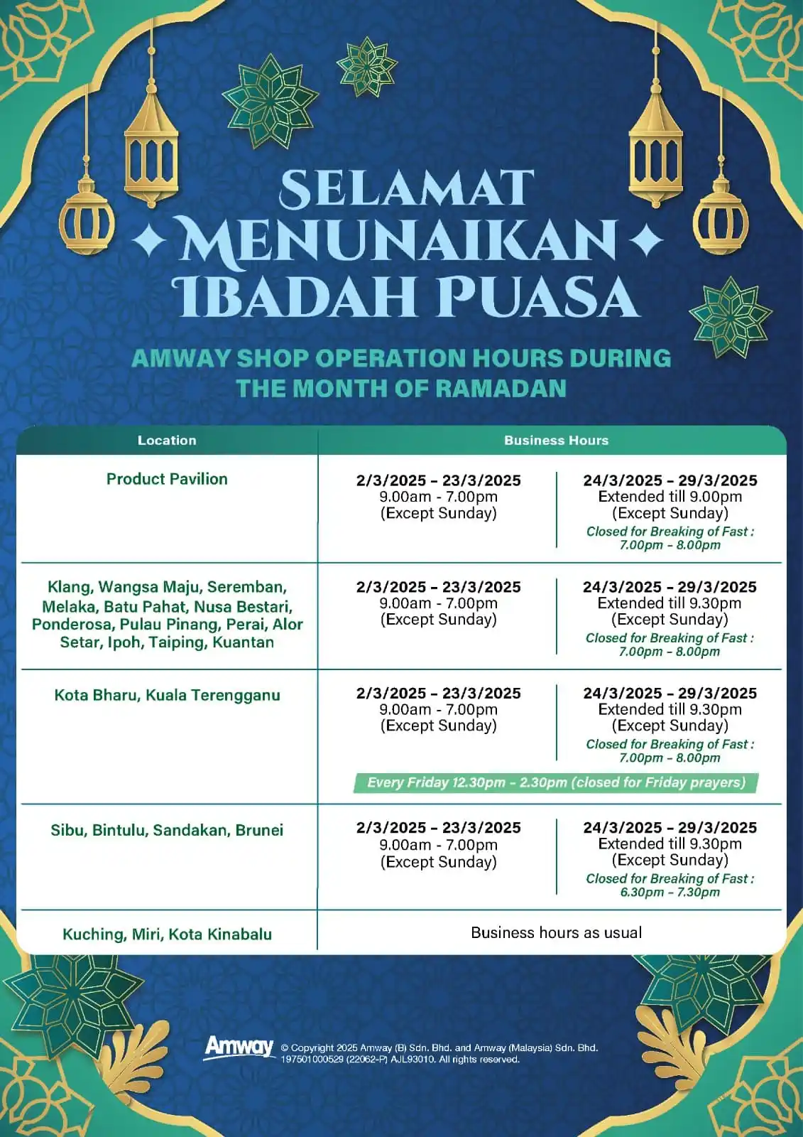 Amway Malaysia (Official) post