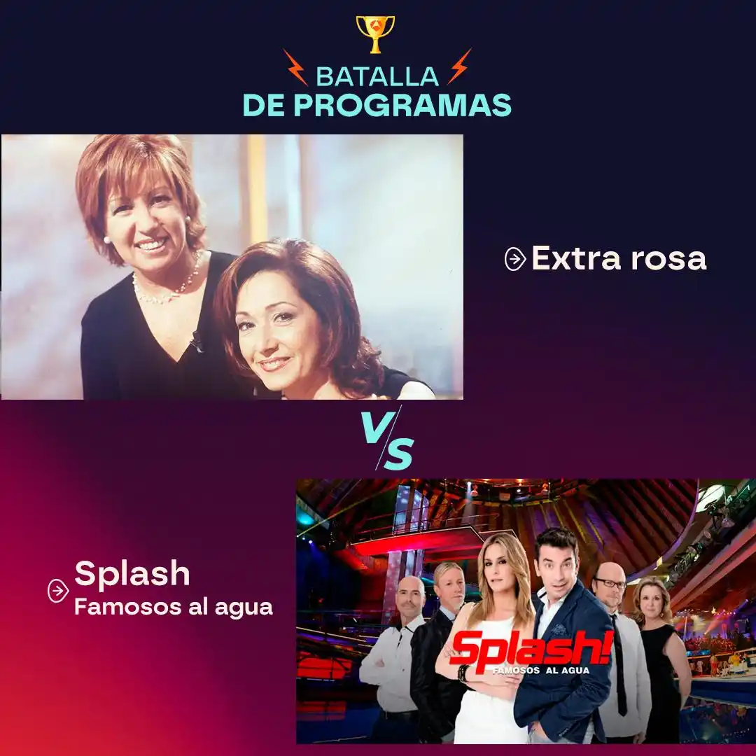 Image from Antena 3: ¡Dos formatos icónicos! ⭐️ ¿De qué sois más? 🩷 *Extra rosa*. 💦 *Sp...