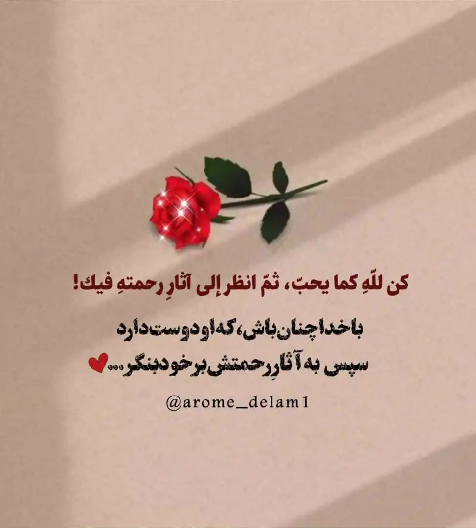 Image from آروم دلم خدا🤍: آیامیدانید،دردچیست‌؟! درمان‌چیست‌وشفــا‌چیست؟ گفتند:خیــر فرمود:درد،گن...