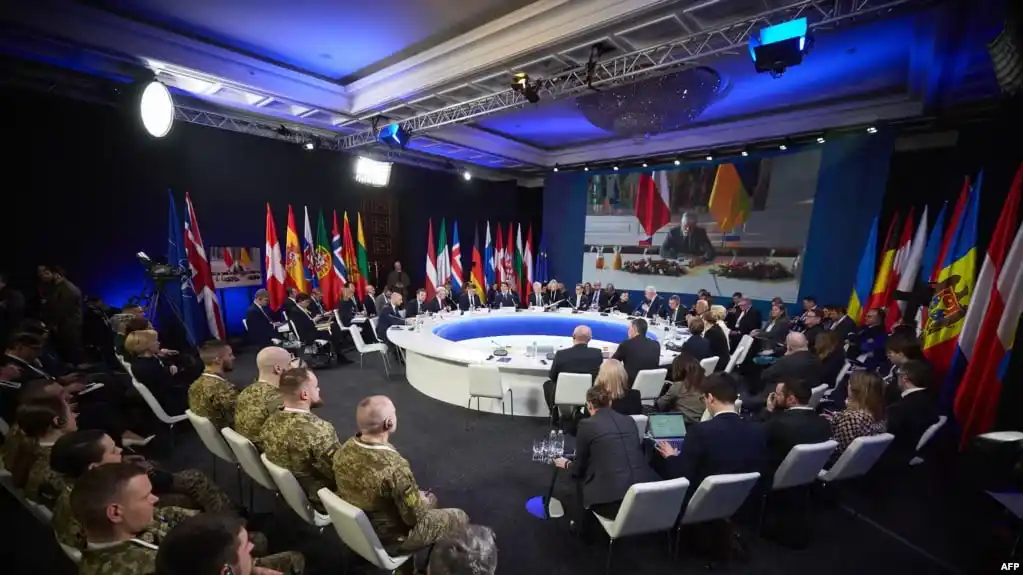 Image from Azattyq – Азаттық: 🔴 *Украина президенті Владимир Зеленский 24 ақпанда Киевте өткен "Укр...