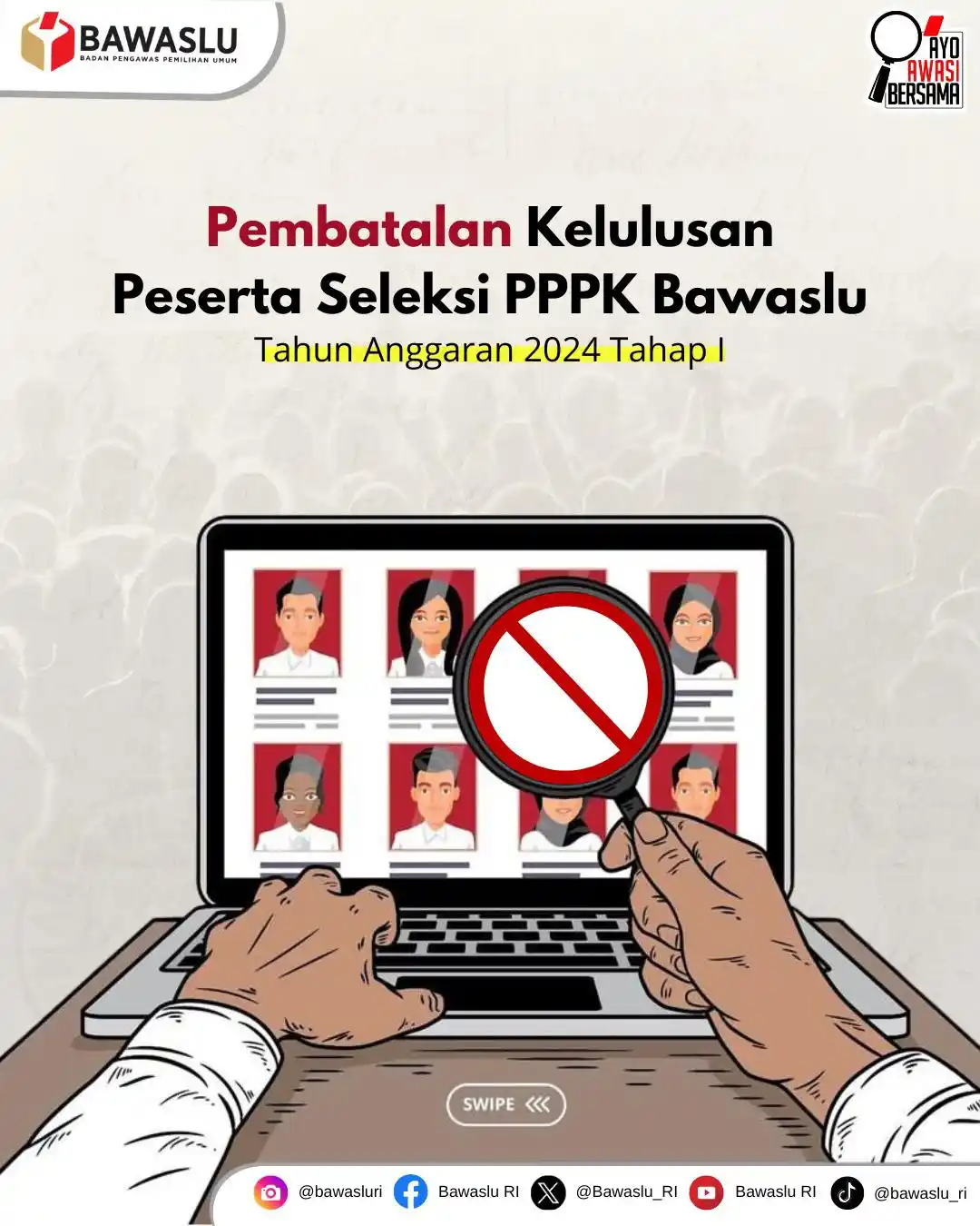 Image from Bawaslu RI: Penting ⚠️ <a class="text-blue-500 hover:underline cursor-pointer" hr...