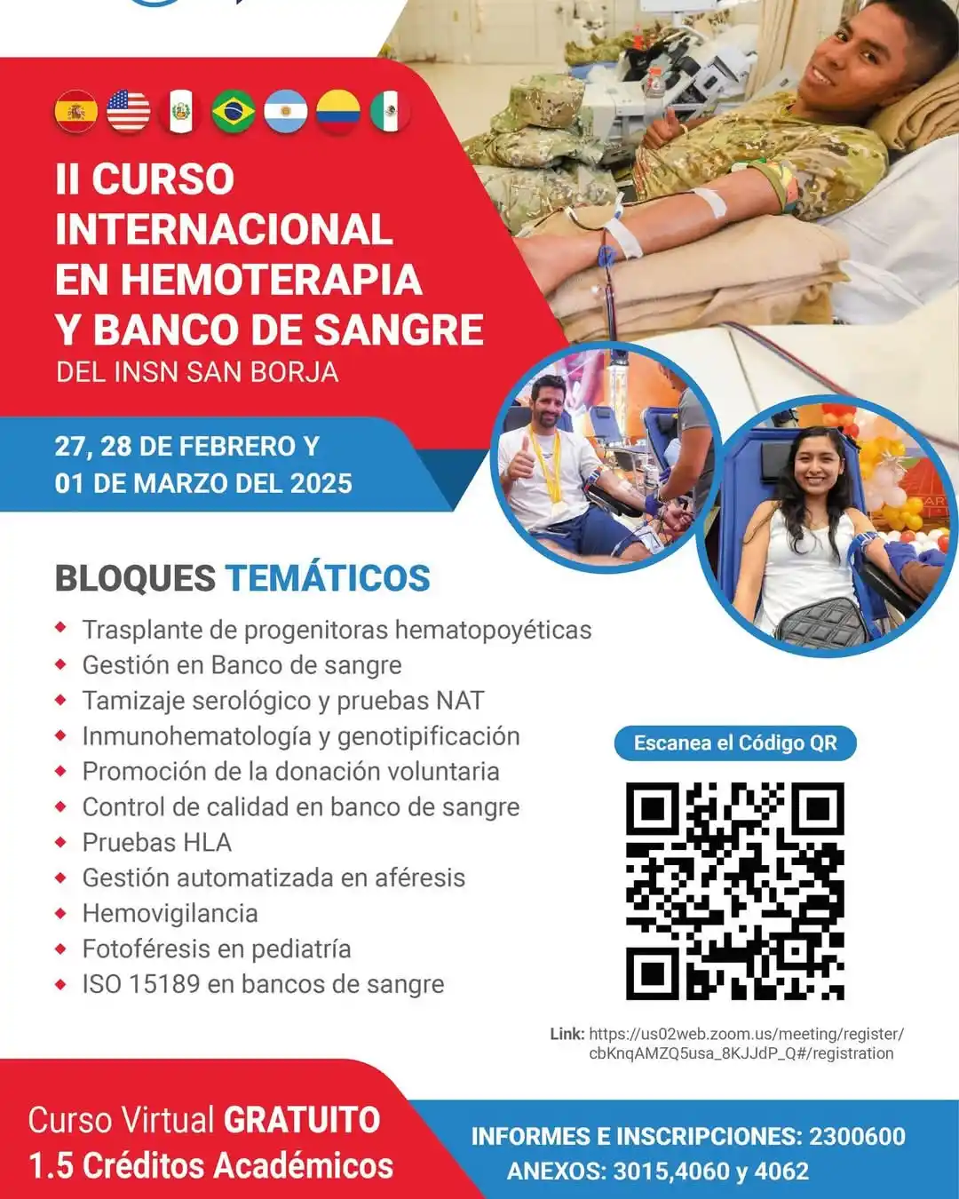 Image from Biblioteca INSN San Borja: 👉II CURSO INTERNACIONAL EN HEMOTERAPIA Y BANCO DE SANGRE DEL INSNSB. ...