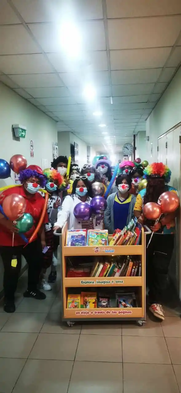 Image from Biblioteca INSN San Borja: ✨🤡📚 *¡Hoy fue un día lleno de alegría y magia en el Instituto Nacion...