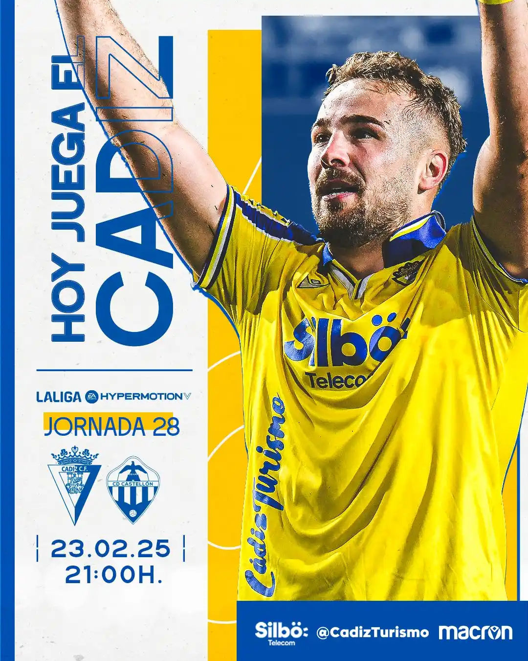 Image from Cádiz Club de Fútbol: 💛💙 <a class="text-blue-500 hover:underline cursor-pointer" href="/ha...