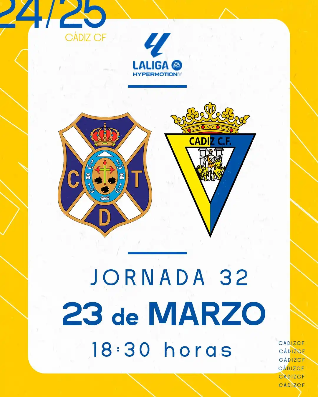 Image from Cádiz Club de Fútbol: ¡HORARIO CONFIRMADO para el <a class="text-blue-500 hover:underline cu...