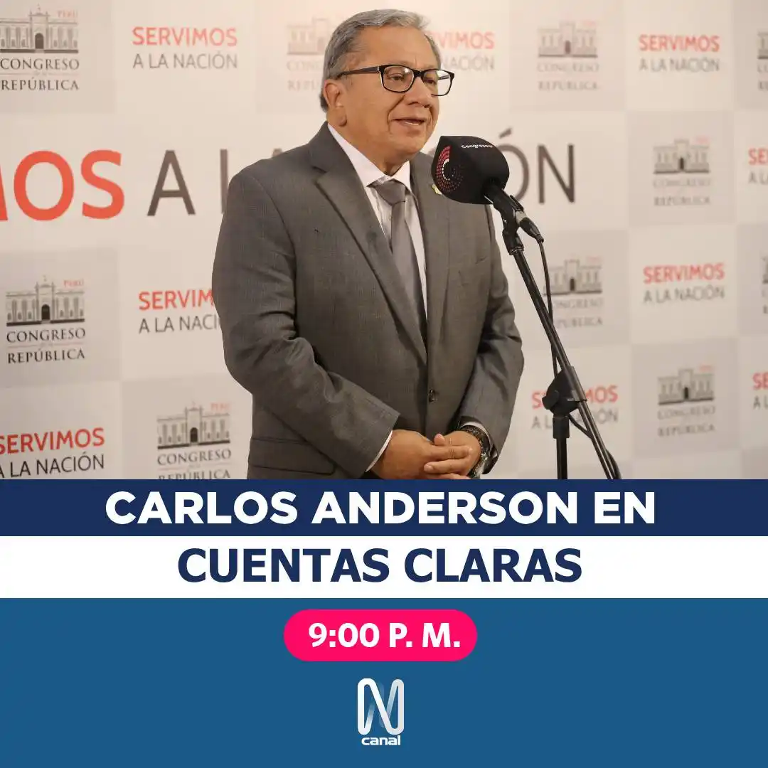 Image from Canal N: Omar Mariluz entrevistará al congresista Carlos Anderson sobre su denu...