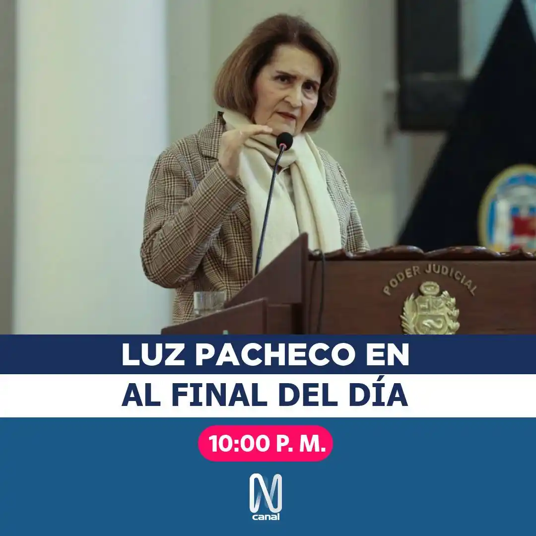 Image from Canal N: Diana Seminario entrevistará a Luz Pacheco, presidenta del TC, sobre l...