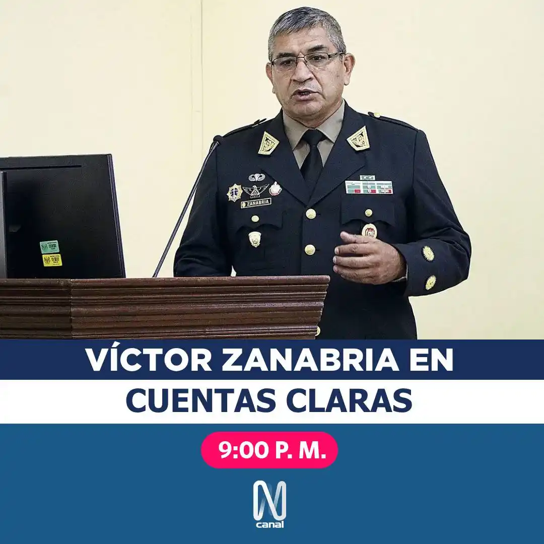 Image from Canal N: Omar Mariluz entrevistará al general Víctor Zanabria, comandante gener...