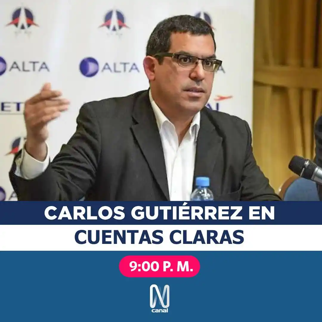 Image from Canal N: Omar Mariluz entrevistará a Carlos Gutiérrez, gerente general de AETAI...