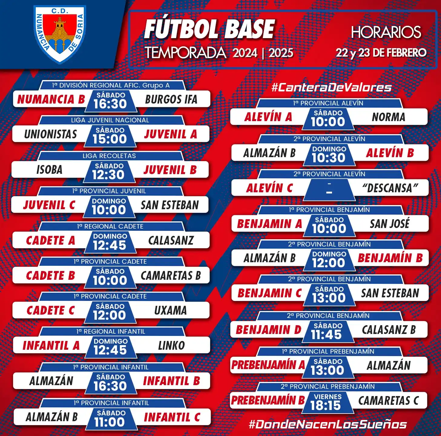 Image from CD Numancia de Soria: 👉 *Partidos de la <a class="text-blue-500 hover:underline cursor-poin...