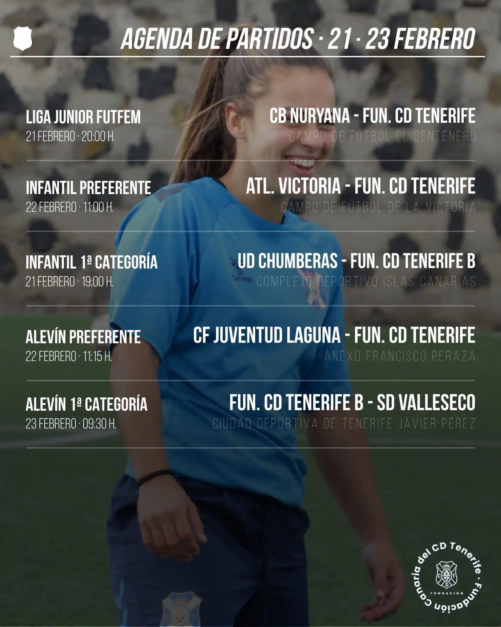 Image from CD Tenerife: 🗓️ Agenda de encuentros de la <a class="text-blue-500 hover:underline...