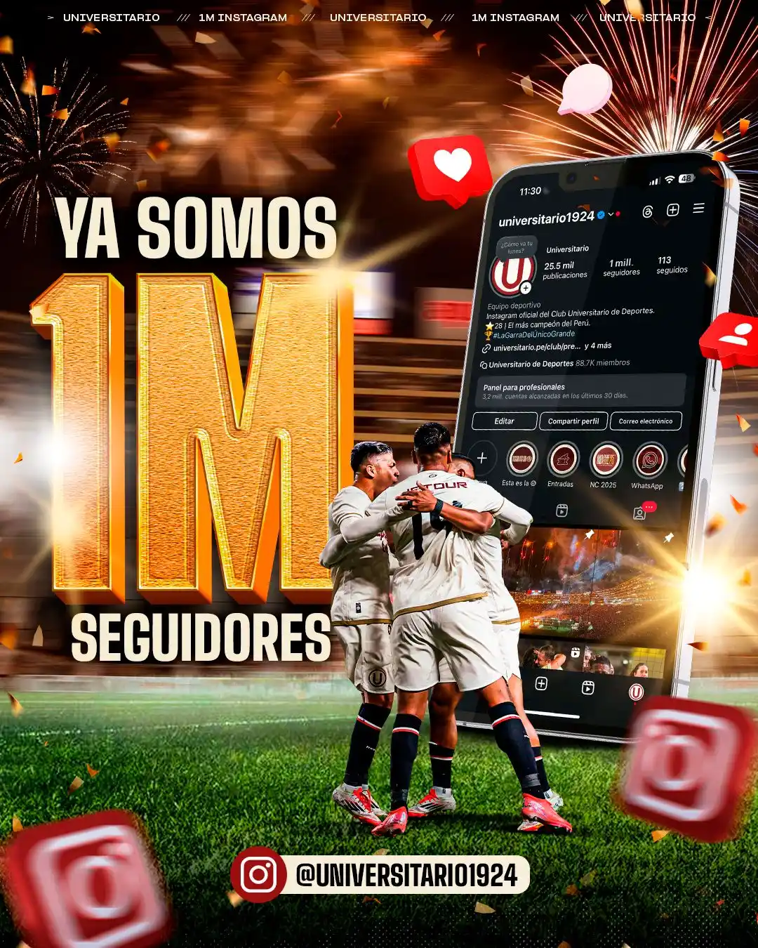 Image from Club Universitario de Deportes: 𝗖𝗘𝗟𝗘𝗕𝗥𝗘𝗠𝗢𝗦 𝗝Ⓤ𝗡𝗧𝗢𝗦, 𝗖𝗥𝗘𝗠𝗔𝗦 💪  🤩 El más campeón d...