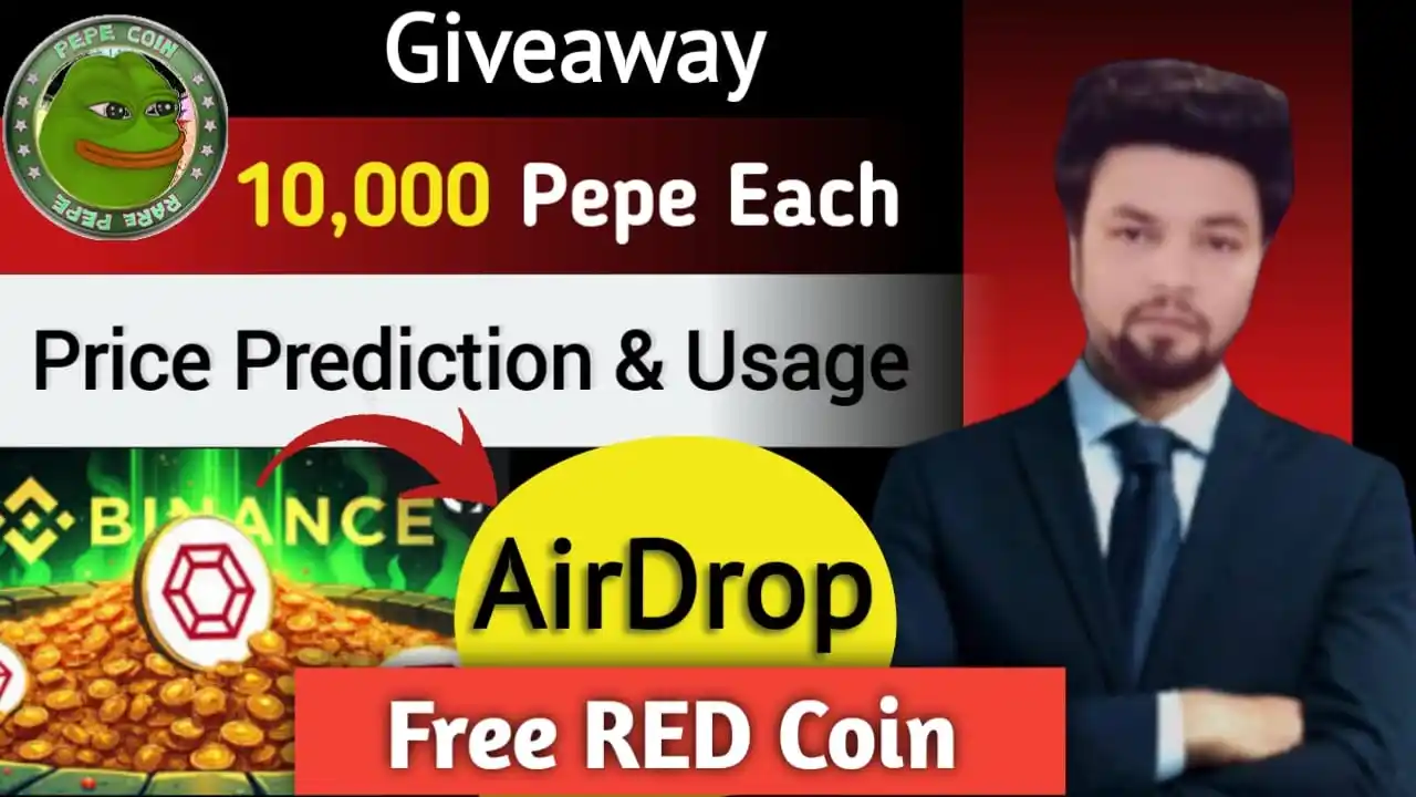 Image from Crypto SaQi: Video Up. 10k Pepe Giveaway ✓ Get RED Airdrop, UseCase, Price Predic...