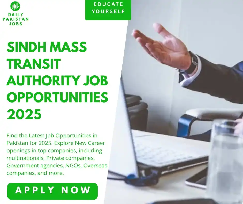 Image from Daily Pakistan Jobs: *Sindh Mass Transit Authority Management Jobs 2025*  *APPLY LINK:* htt...