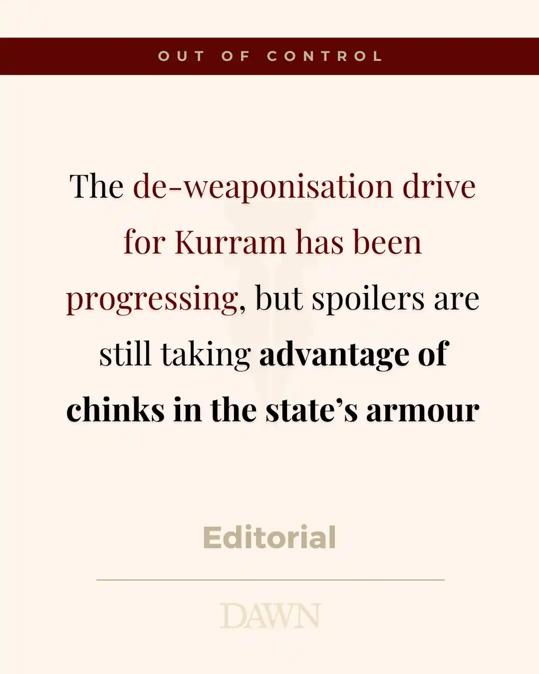 Image from Dawn.com: EDITORIAL: As bodies continue to fall in Kurram despite a state-sancti...