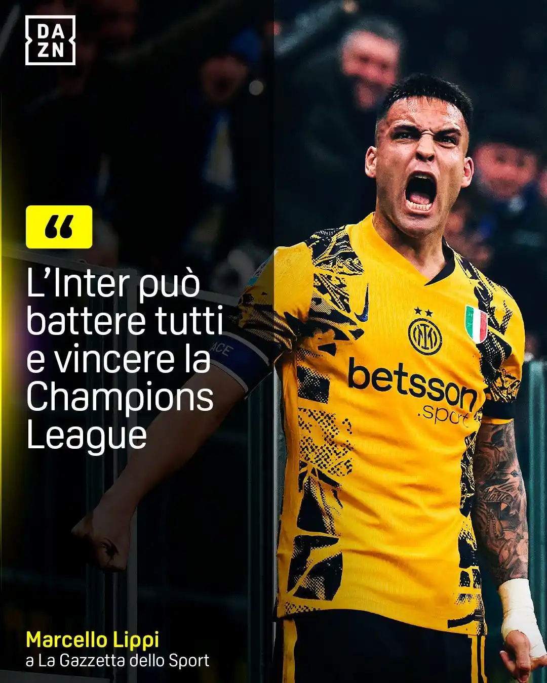 Image from DAZN Italia: Lippi ha fiducia nell’Inter 🗣️...