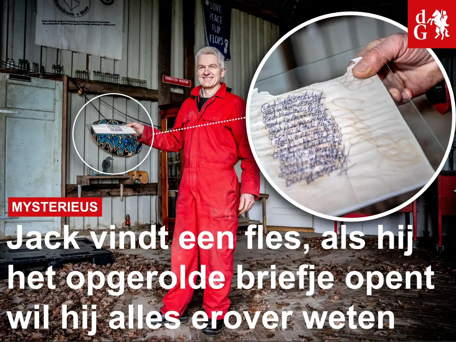 Image from De Gelderlander: Meerdere keren per week gaat Jack van den Heijkant (61) *in de uiterwa...