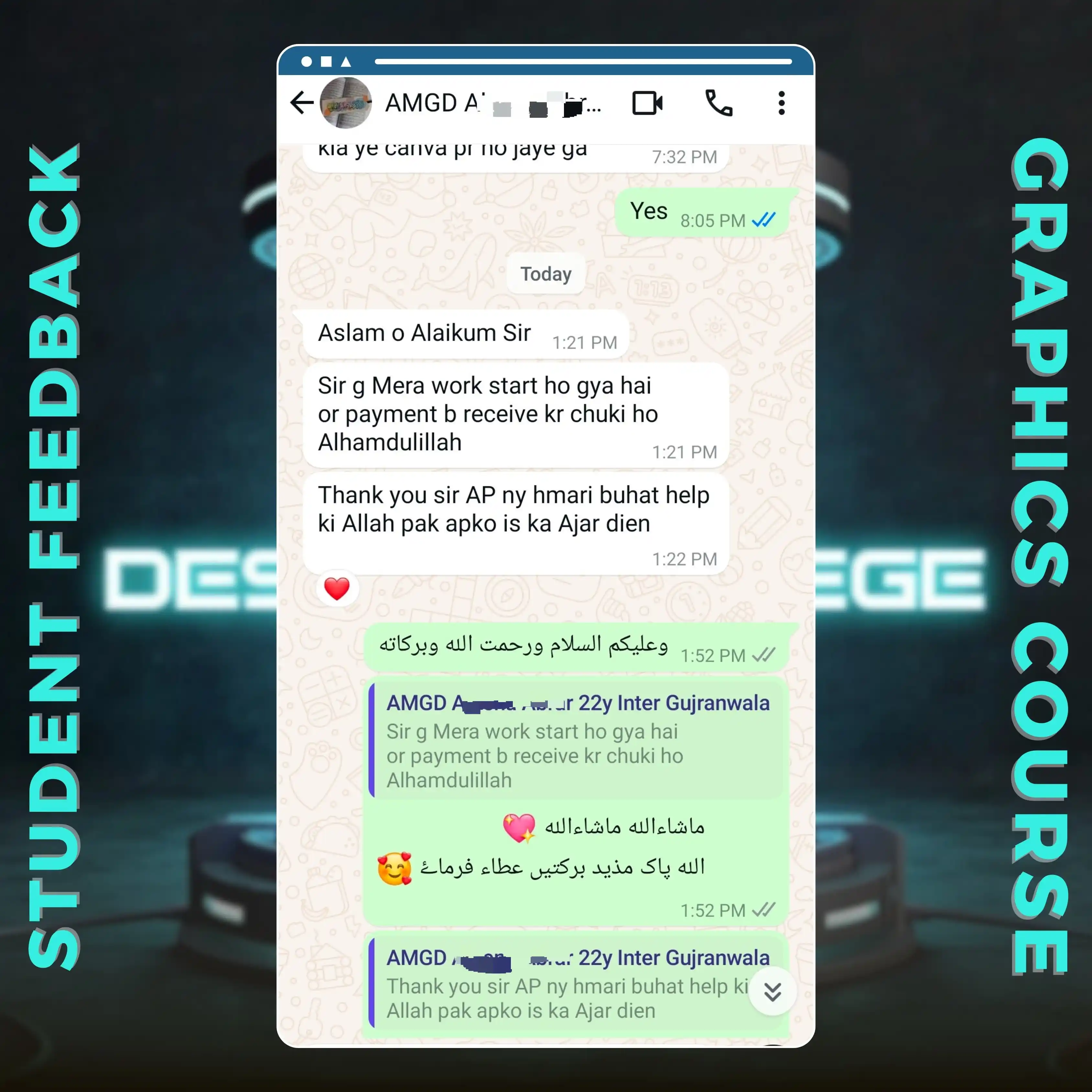 Image from 🇵🇰Deen 🇵🇸 Vision🇧🇩: *محنت رنگ لاتی ہے!✨🌍♥️* *"ایک باہمت لڑکی جس نے اپنی مہارتوں کو نک...