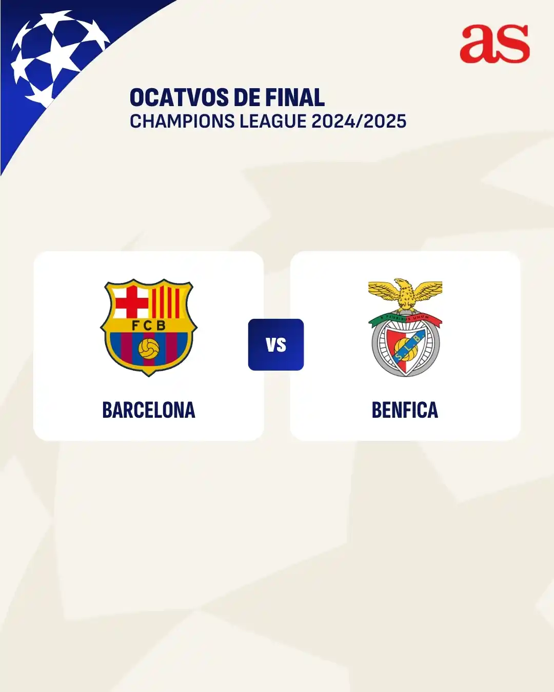 Image from Diario AS: 🚨 ¡¡¡¡EL BARÇA SE VUELVE A TOPAR CON EL BENFICA!!!! 🏆 <a class="text...