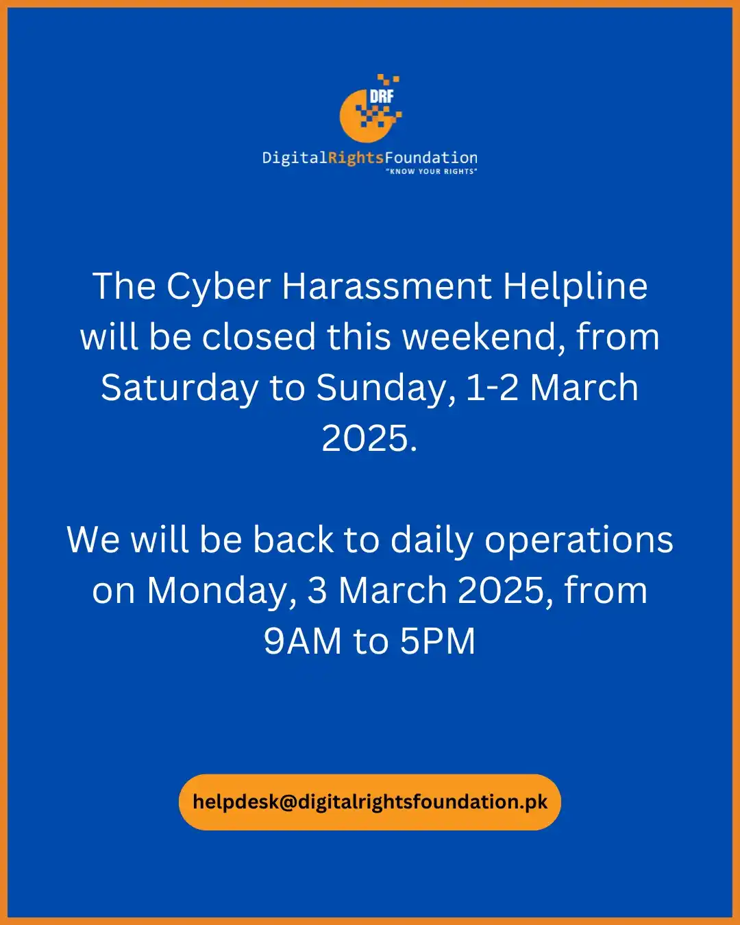 Digital Rights Foundation post
