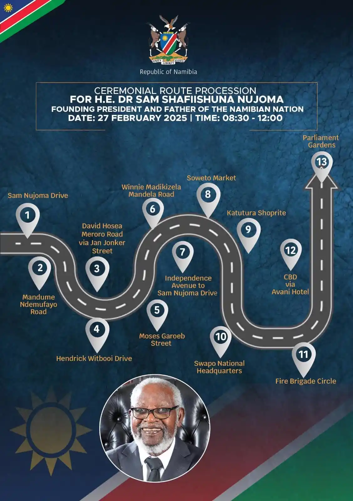 Image from DStv Namibia: *ANNOUNCEMENT* | 🚦Traffic congestion is expected around the Ceremonia...
