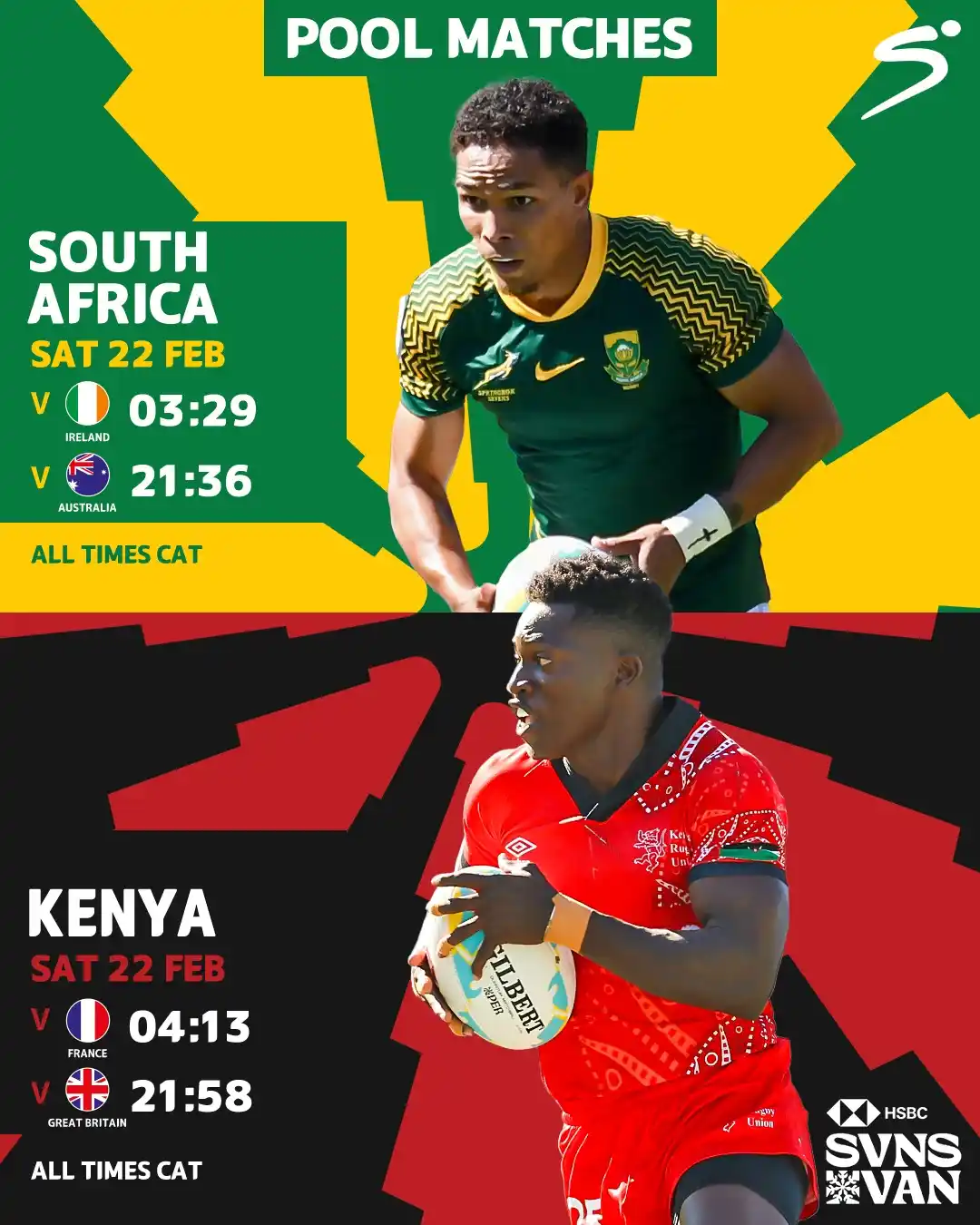 Image from DStv Namibia: 🏉🌍 Is Africa taking the Vancouver Sevens this year? Tune in for thes...