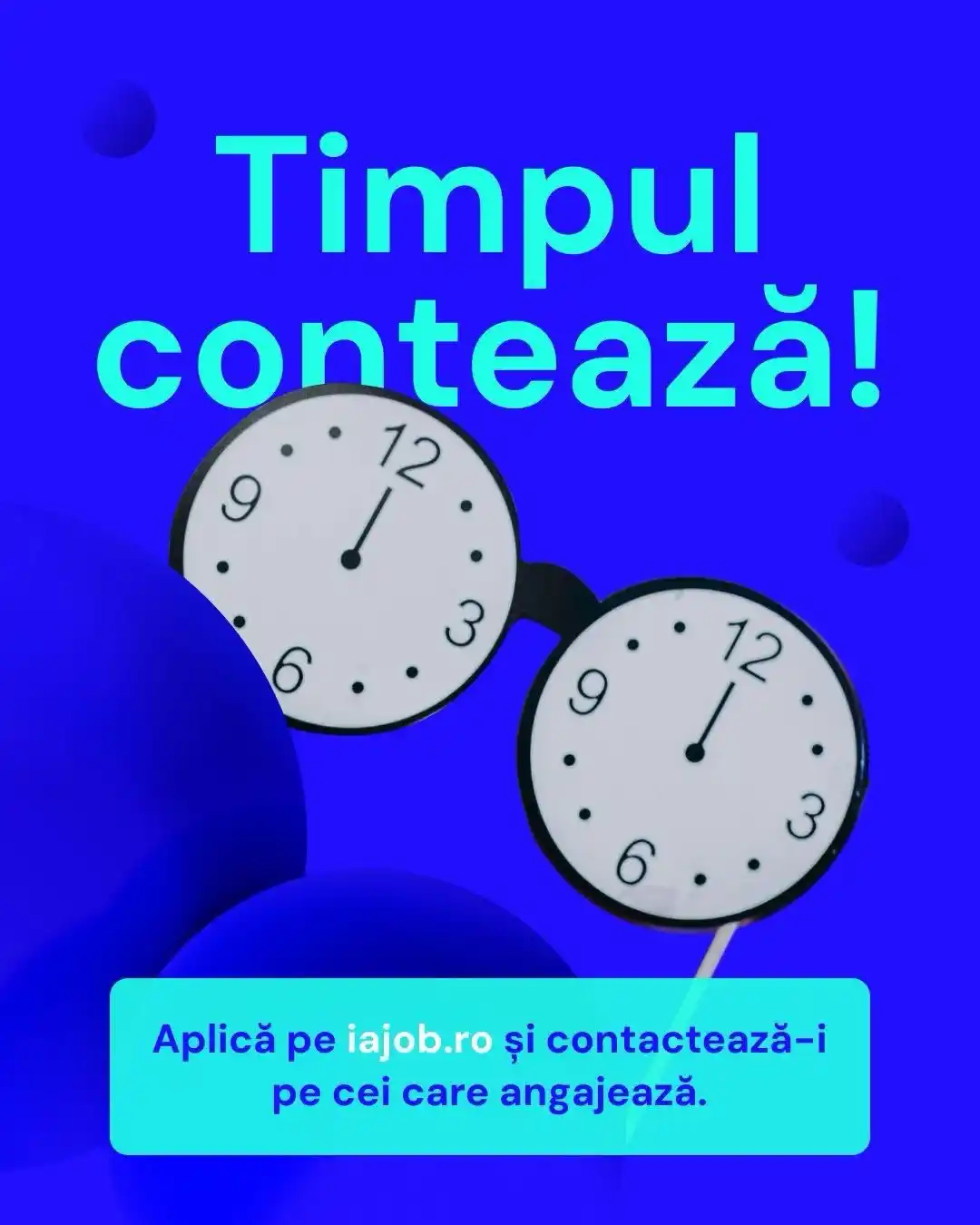 Image from eJobs: ⏰ Timpul te presează, mai ales când știi că deja iarna a trecut? Nu-ți...