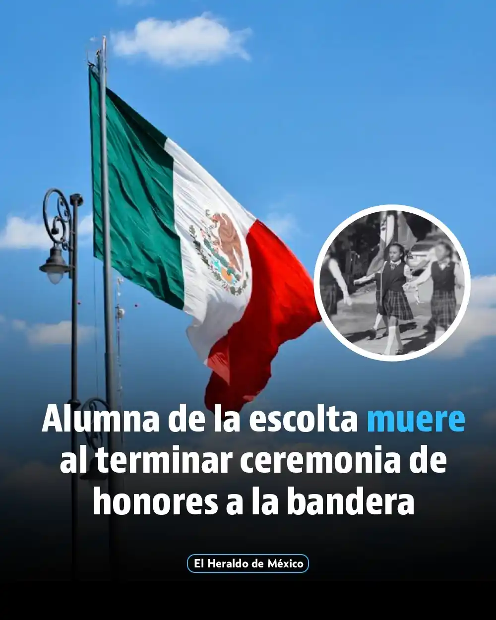 Image from El Heraldo de México: La joven estudiante fue identificada como Sherlin, quien formaba parte...