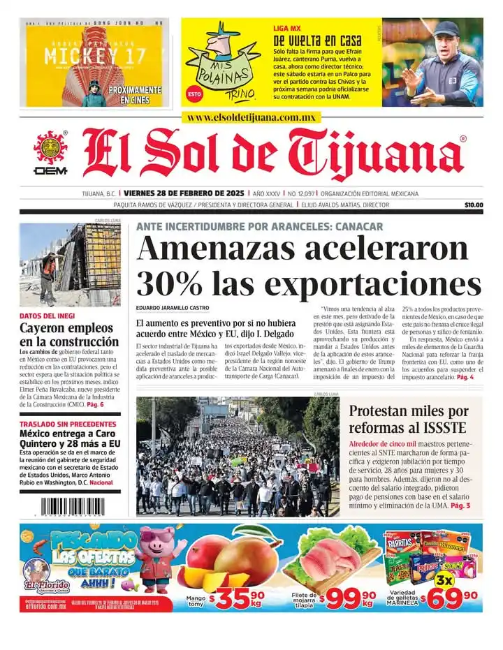 Image from El Sol de Tijuana: *¡Feliz fin de semana, lectores!* 🌞 Les compartimos la información m...
