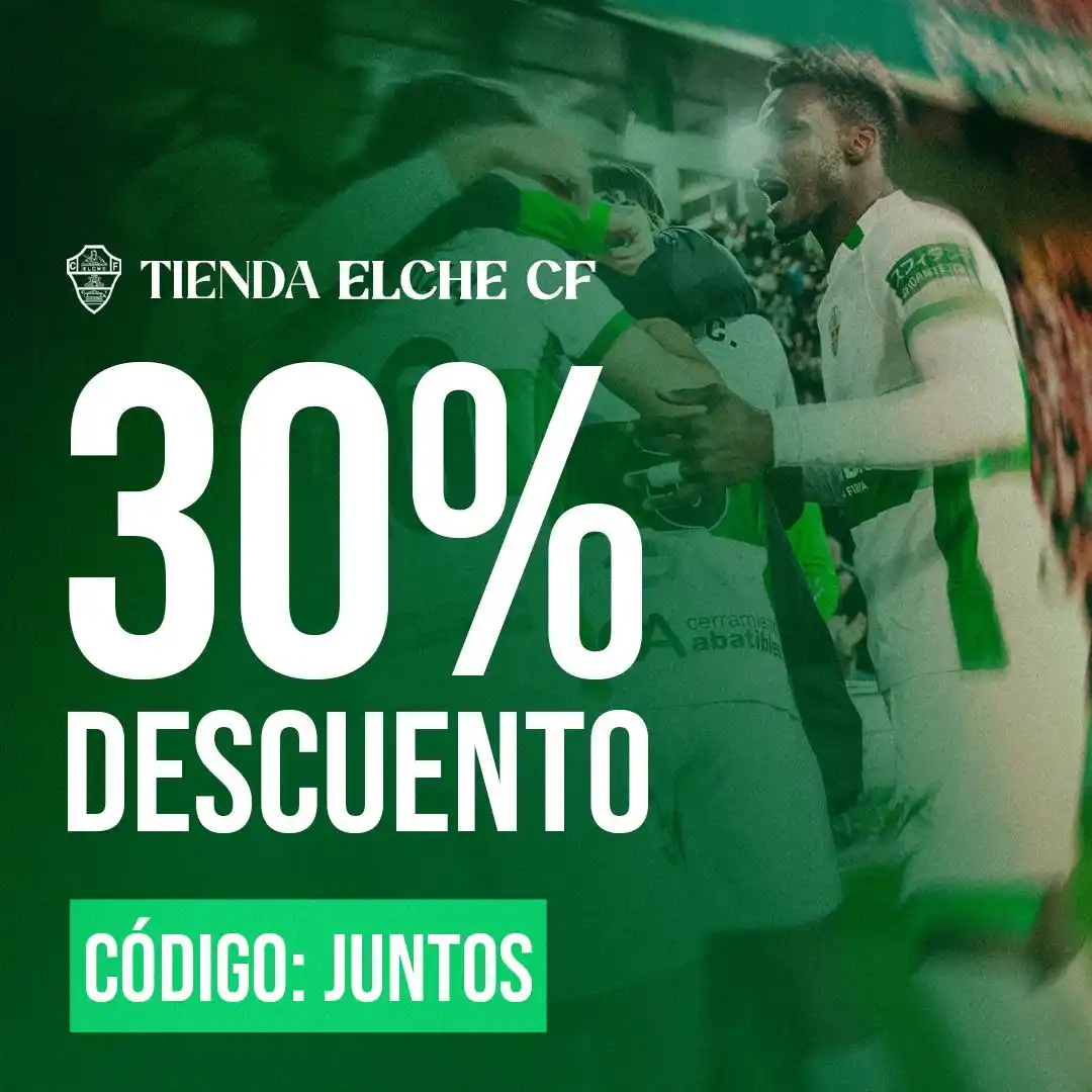 Image from Elche CF: ¡Aprovecha la promo flash y celebra la victoria! 💚 🛍️ https://tiend...