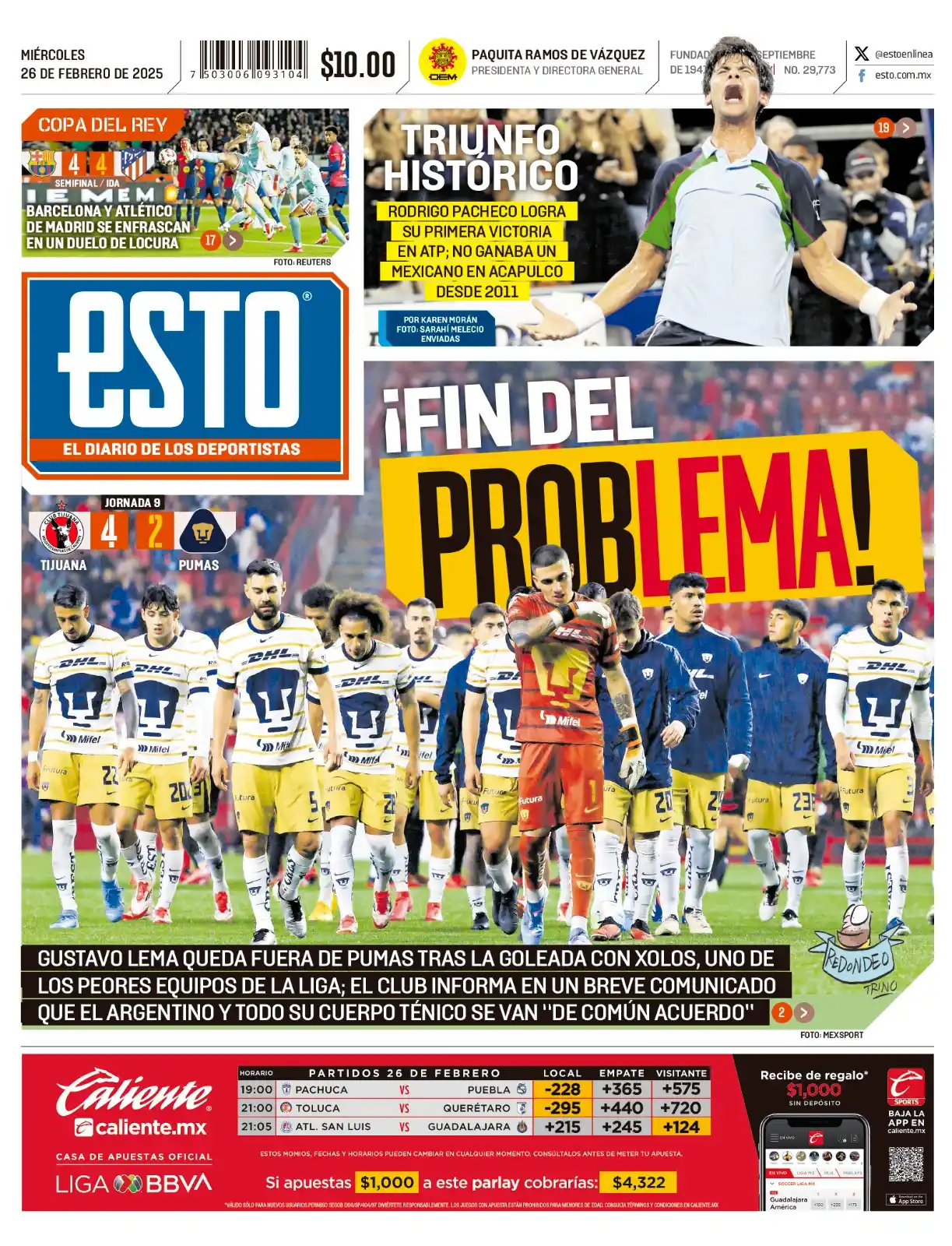 Image from ESTO | El Diario de los Deportistas: <a class="text-blue-500 hover:underline cursor-pointer" href="/hashtag...