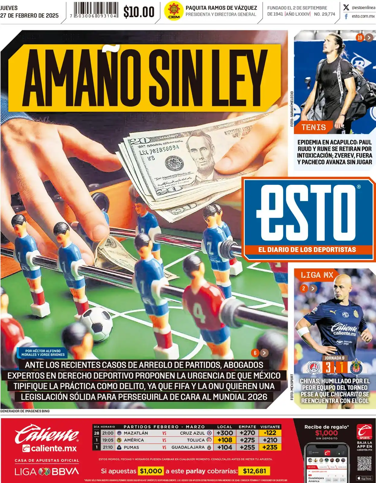 Image from ESTO | El Diario de los Deportistas: <a class="text-blue-500 hover:underline cursor-pointer" href="/hashtag...