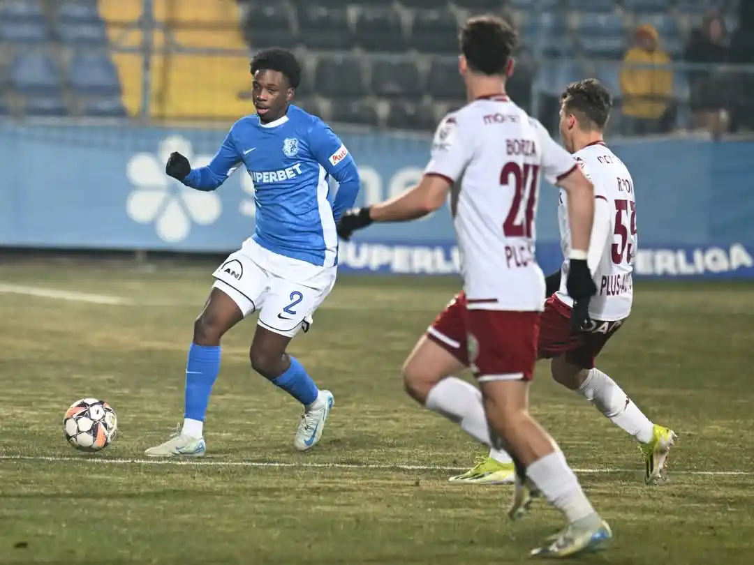 Image from Farul Constanța: ✅ Fabinho, debut în alb-albastru. <a class="text-blue-500 hover:unde...