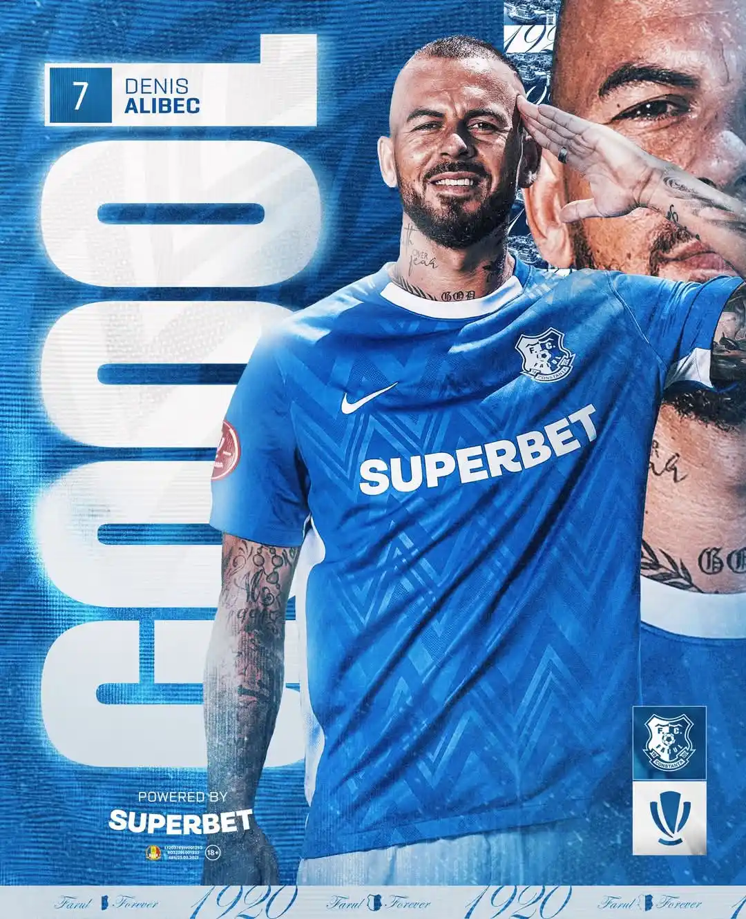 Image from Farul Constanța: 🫡 Goool Farul! Denis Alibec egalează în minutul 17. <a class="text-...