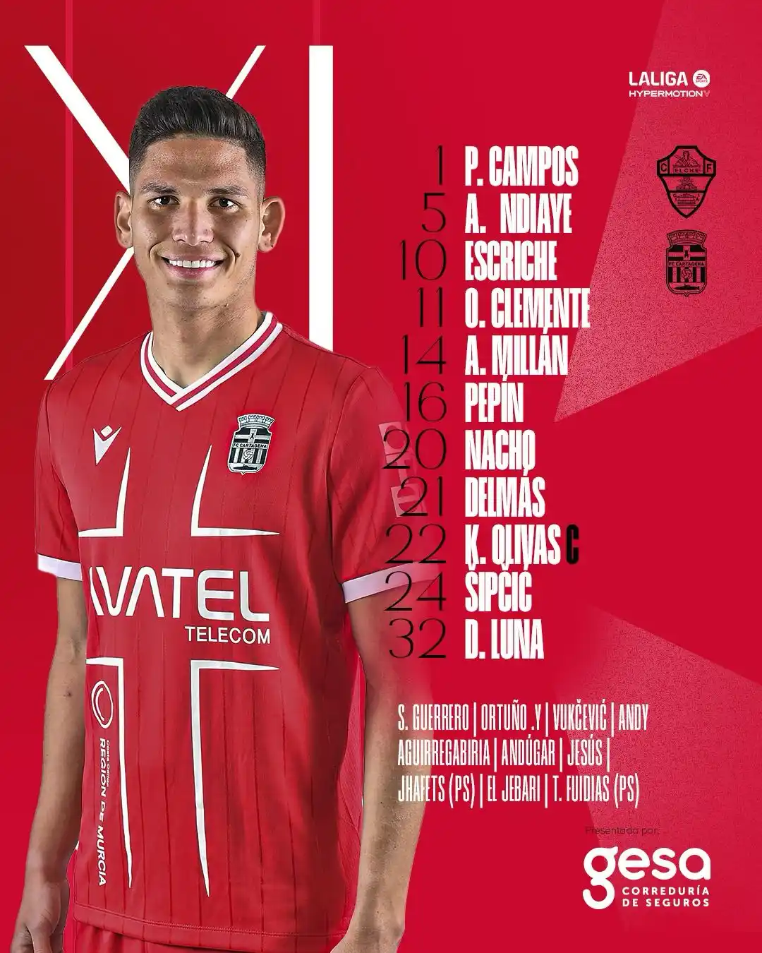 Image from FC Cartagena: 1⃣1⃣ Once más seguro para el <a class="text-blue-500 hover:underline c...