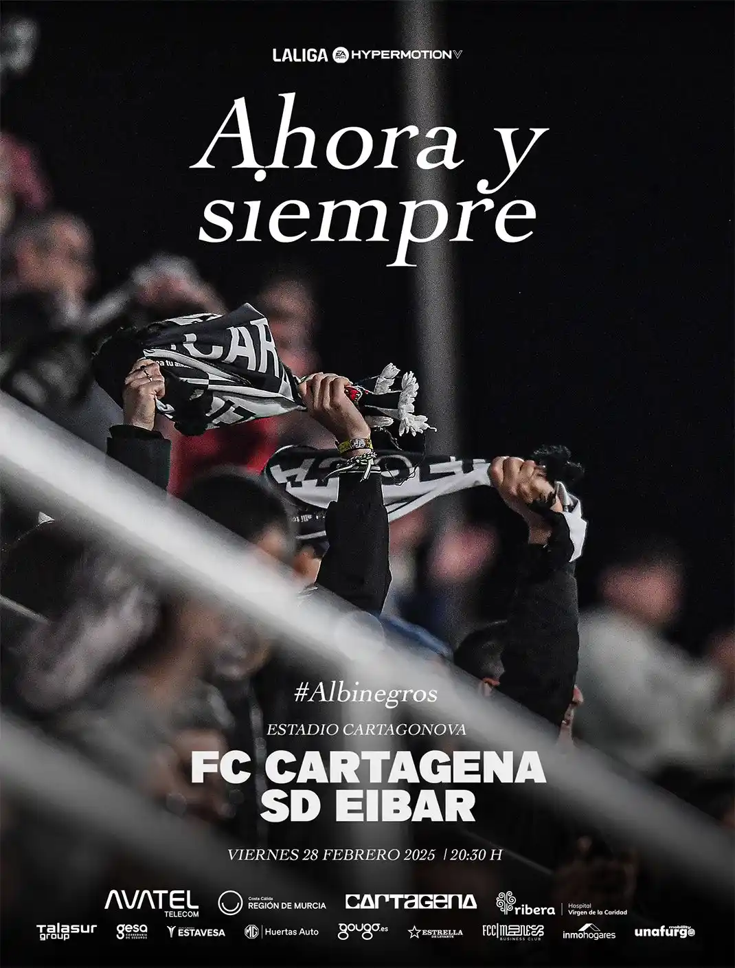 Image from FC Cartagena: CARTEL | 🤍🖤 AHORA Y SIEMPRE <a class="text-blue-500 hover:underline...