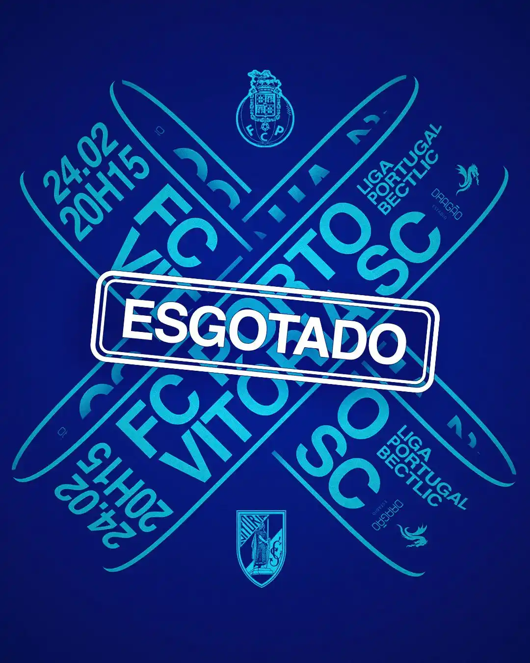 Image from FC Porto: FC Porto-Vitória SC com lotação esgotada 🚫 Casa cheia no Dragão 💙 <a...