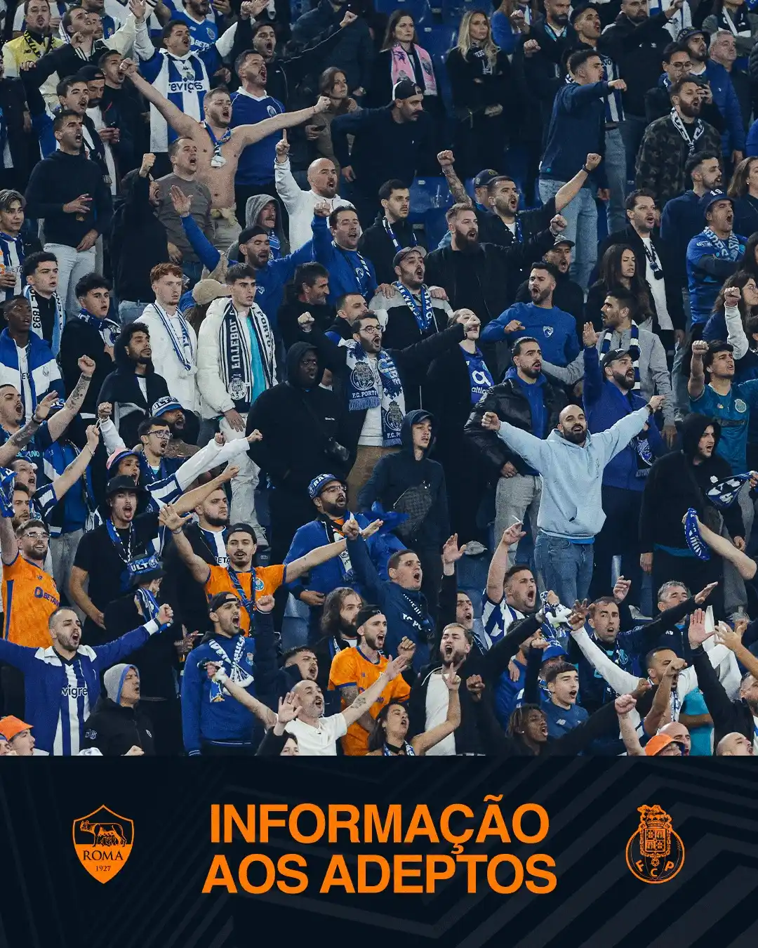 Image from FC Porto: Informações aos adeptos que vão a Roma apoiar o FC Porto ▶ https://bit...