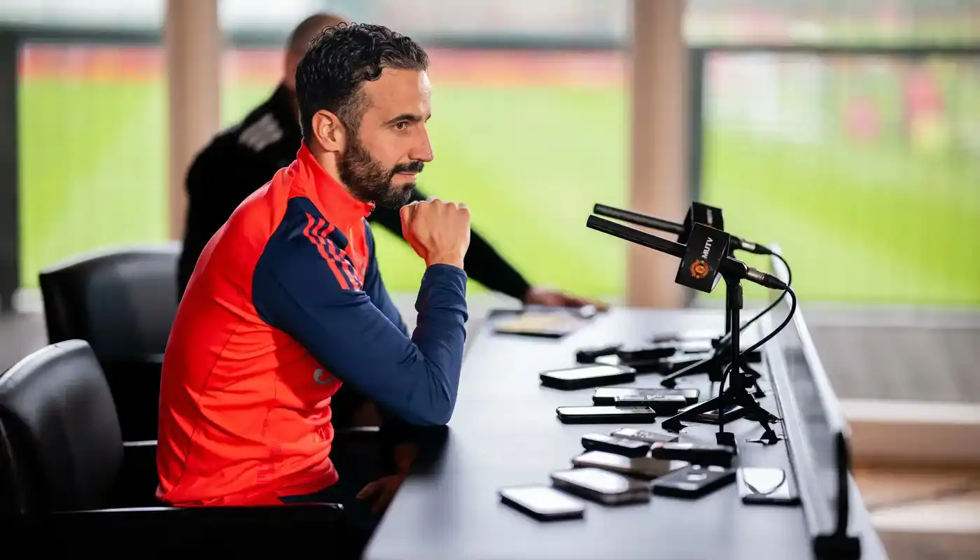 Image from Fiifi Manfred Sports: 🗣 Ruben Amorim on team news: "Yes [better week] because we didn't los...