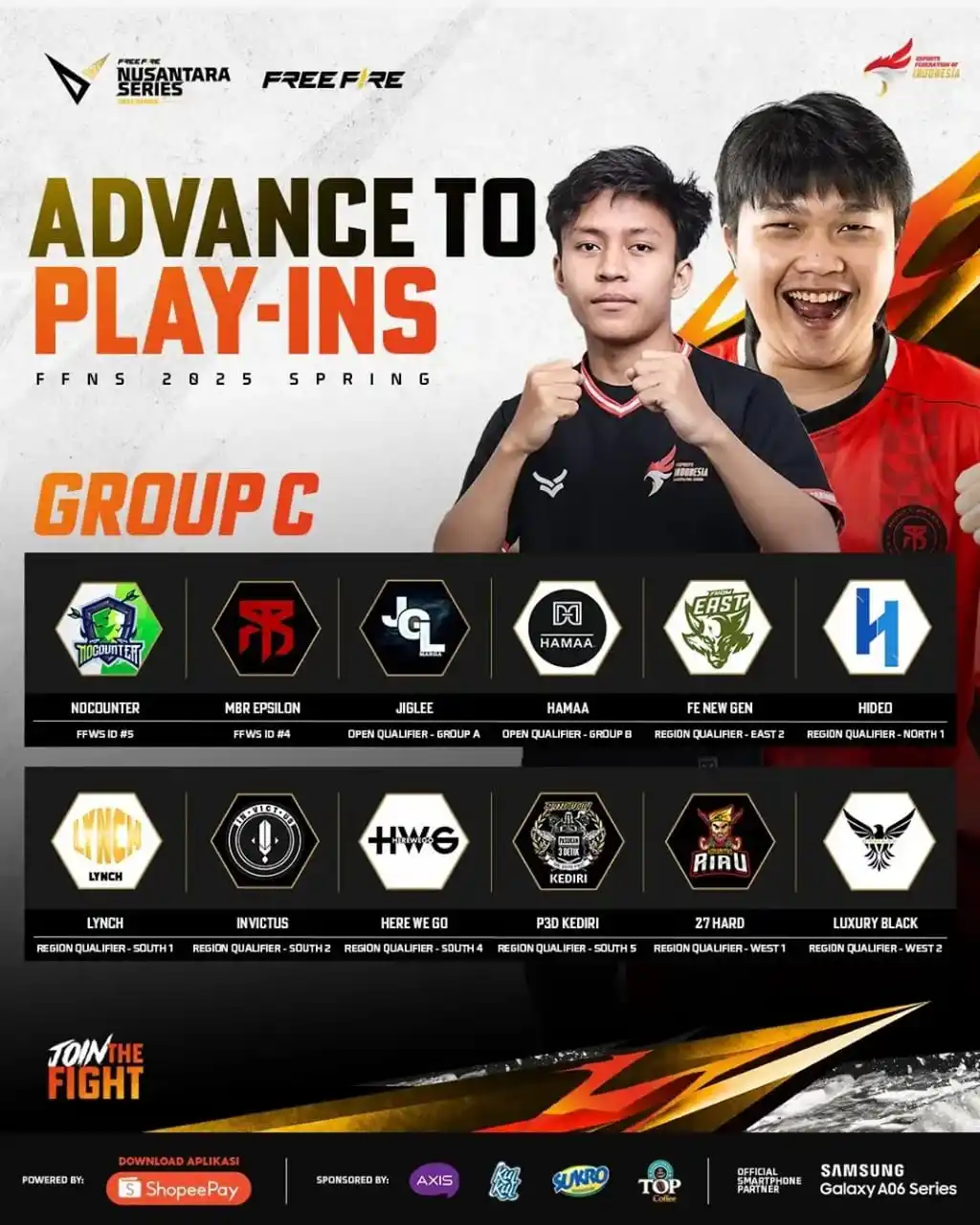 Image from Free Fire Community ID Official: *FREE FIRE ESPORTS NEWS :* Advance to Play ins FFNS 2025 Spring! Sur...